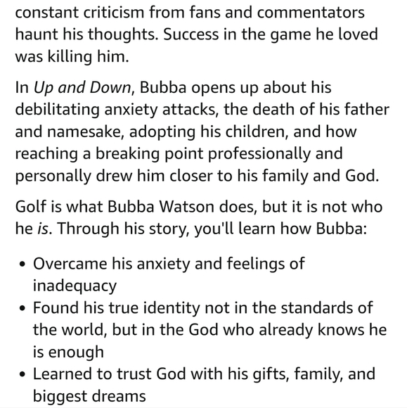 Up and Down by Bubba Watson - Picture 5 of 5